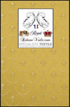 Tissu ameublement décoration tapisserie Jacquard jaune Empire motif Fleur de Lys