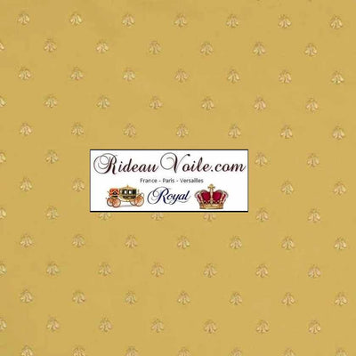 Sélection beaux tissus d'ameublement Jacquard Jaune Empire au mètre grands éditeurs