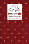 Tissus d'ameublement Jacquard rouge Empire mètre d'éditeurs rideau siège canapé