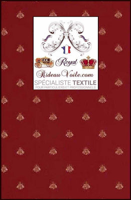 Tissus d'ameublement Jacquard rouge Empire mètre d'éditeurs rideau siège canapé
