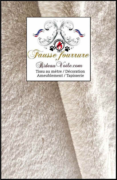 Tissu d'ameublement fausse fourrure animal blanc ignifuge mètre Tapisserie intérieur