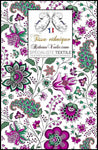 Tissu Indien Paisley Jacquard Violet Toile d'ameublement acoustique ignifuge occultant