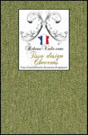 Tissu d'ameublement architecte d'intérieur motif Chevrons vert mètre rideau sur mesure