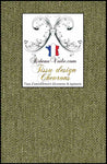 Tissu d'ameublement architecte rénovation travaux intérieur motif Chevrons vert