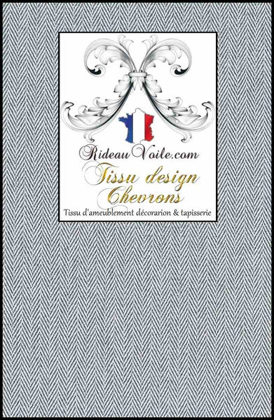 Décoration d'intérieur tissu d'ameublement effet architecte chalet Chevrons au mètre