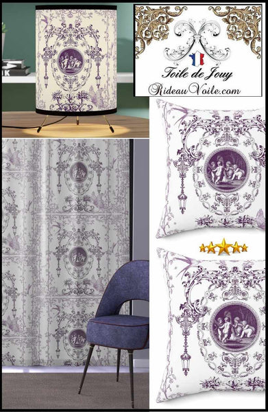  Florale Baroque Ancien- Une belle&nbsp;arabesque florale pour cet imprimé Toile de Jouy d'ornement romantique inspiré des archives en papier peint Baroque. 