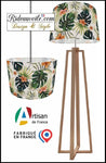Confection Abat-jour intérieur sur mesure motif Exotique Tropicale Feuilles luminaire