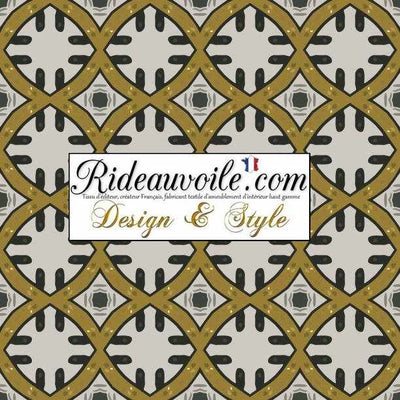 Création Abat-jour sur mesure à poser & suspension tissu motif ethnique graphique