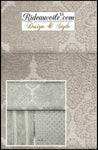 Velours chenille IVOIRE au mètre rideau tissu ameublement confection rideau