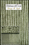 Tissu d'ameublement Jacquard velours chenille vert mètre confection tapissier