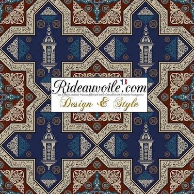 Tissu ameublement motif Arabe Maghreb Maroc au mètre confection Rideau tapisserie