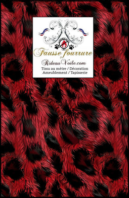 Fausse fourrure noir rouge ignifuge 🔥 Gérer projet hôtelier évènementiel textile ameublement FF&E SO&E