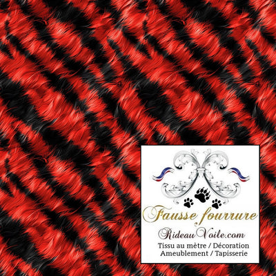 Architecte interior renovation Fausse fourrure ignifuge 🔥 Furniture, Fixtures, Equipment black red