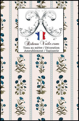 Tissu ameublement imprimé floral motif Décoration fleurs Indiennes au mètre