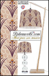 Abat-jour suspension sur-mesure création luminaire tissu imprimé fleurs floral indien