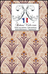 Tissu ethnique Indien imprimé Toile de Jouy Exotique ameublement ignifuge mètre
