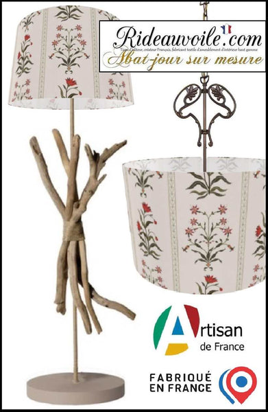 Tissu imprimé fleur indienne ethnique conception abat-jour suspension sur mesure