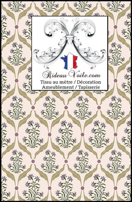 Tissu ameublement imprimé floral motif fleurs Indiennes artisanal au mètre