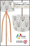 Abat-jour Contrecollé suspension motif Fleur Tissu ethnique imprimé graphique Indien