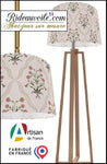 Abat-jour tambour suspension sur-mesure Tissu ethnique floral graphique Indien