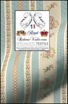 Tissu fleuri jacquard ameublement rayé fleur Empire Baroque mètre ignifugé occultant . Le tissu d'ameublement jacquard style vintage dans un jeux de rayures chic est mélangé de coton. 