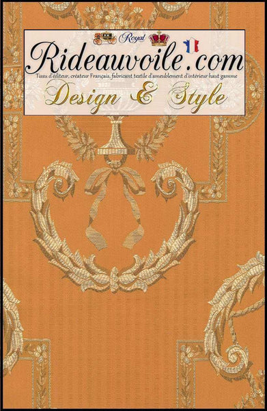 Tissu ameublement Jacquard Empire Baroque design projet architecte d'intérieur