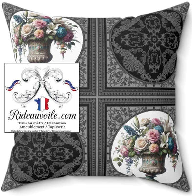 Tissu ameublement imprimé jacquard Baroque Rococo victorien mètre floral rideau