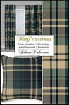 Laine tissu d'ameublement écossais tartan carreaux vert mètre rideau tapisserie