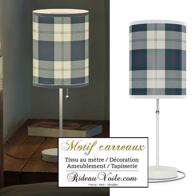 Tissu d'ameublement à motifs imprimés carreaux et tartan écossais- Tissu au mètre et confection sur mesure. Disponible sur le textile de votre choix (dont laine et tissu) pour la décoration d'intérieur et pour la tapisserie (siège et murale).