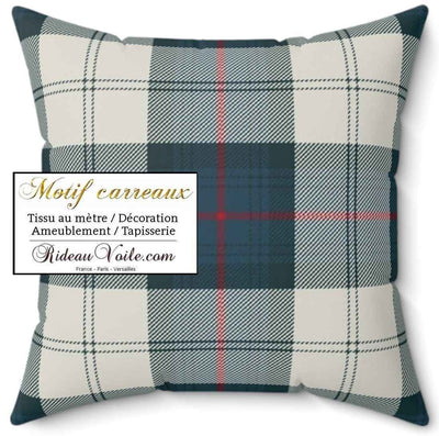 Tissu d'ameublement à motifs imprimés carreaux et tartan écossais- Tissu au mètre et confection sur mesure. Disponible sur le textile de votre choix (dont laine et tissu) pour la décoration d'intérieur et pour la tapisserie (siège et murale).