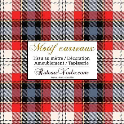 Boutique laine carreaux tartan écossais tissu décoration d'intérieure, textile au mètre motif tartan carreaux tapisserie siège fauteuil canapé. Rideau ignifuge occultant, voilage, couette, coussin, linge literie. Impression personnalisée.