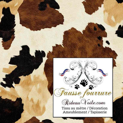 Tissu ameublement intérieur déco chalet Prestige Montagne fausse fourrure mètre