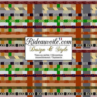 Rénovation Design d'intérieur tissu ameublement motif africain mètre rideau