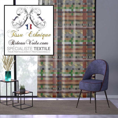 Rénovation Design d'intérieur tissu ameublement motif africain mètre rideau