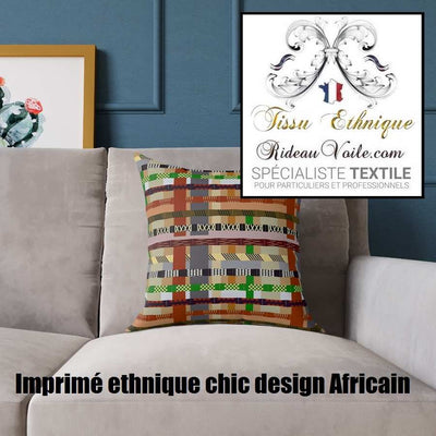 Rénovation Design d'intérieur tissu ameublement motif africain mètre rideau