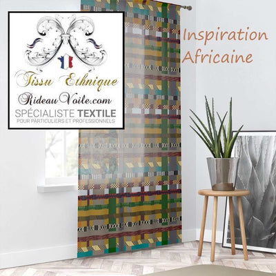 Ethnique Africaine collection AFRICAN DECOR , alliant géométrie, rythme et couleurs Tissu d'ameublement