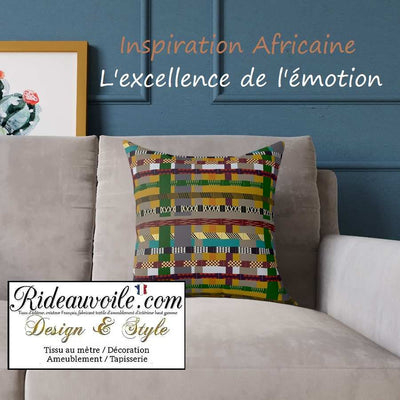 Ethnique Africaine collection AFRICAN DECOR , alliant géométrie, rythme et couleurs Tissu d'ameublement
