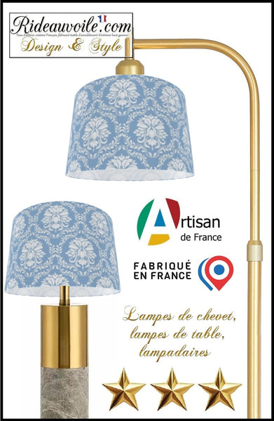 Architecte intérieur designer Aménagement décoration Abat-jour bleu Rococo floral
