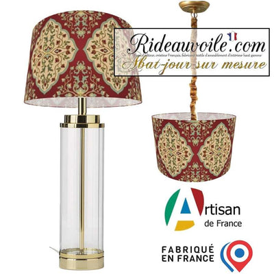 Tissu imprimé Création abat-jour sur mesure design Ethnique Oriental Asie Maghreb