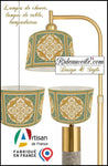 Suspension luminaire abat-jour sur mesure | Tissu Ethnique Oriental Asie Maghreb