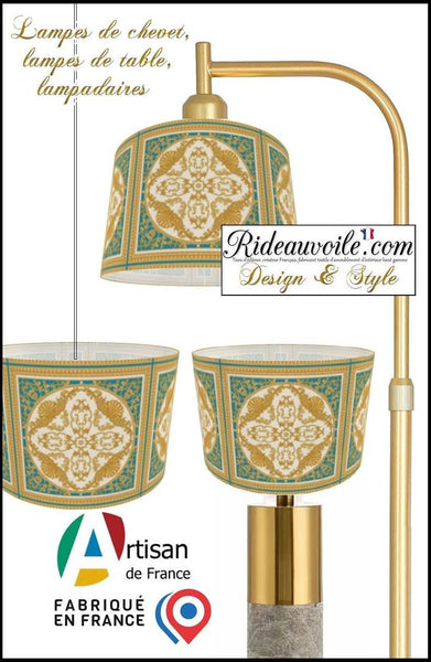 Suspension luminaire abat-jour sur mesure | Tissu Ethnique Oriental Asie Maghreb