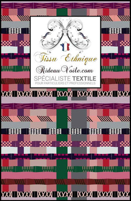 Tissu design wax Hollandais motif déco africaine Imprimé tradition bogolan kente