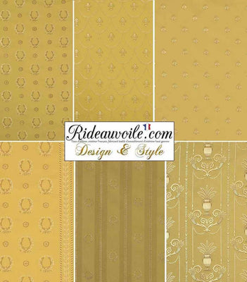 Architecte intérieur BTP Paris Haussmannien Classiques tissu Jacquard Jaune