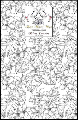 Tissu ameublement imprimé feuilles fleurs tropicales feuillage mètre