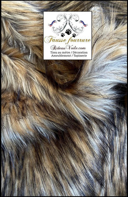 Tissu Fausse fourrure Loup architecte intérieur décoratrice chalet montagne mètre rideau