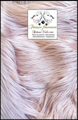 Rideauvoile tissu Fausse fourrure tapisserie rose clair mètre rideau sur mesure