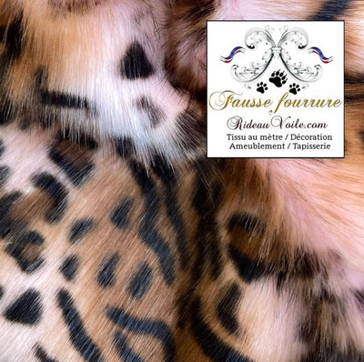 Scénographe décoration d'intérieur Boutique tissu fausse fourrure animal faux poils Léopard au mètre rideau Plaid