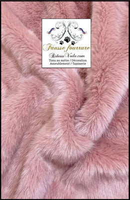 Architecte Décoration Fausse fourrure peau poils animal au mètre rideau Plaid rose a version ignifuge est disponible à partir de 10 mètres.