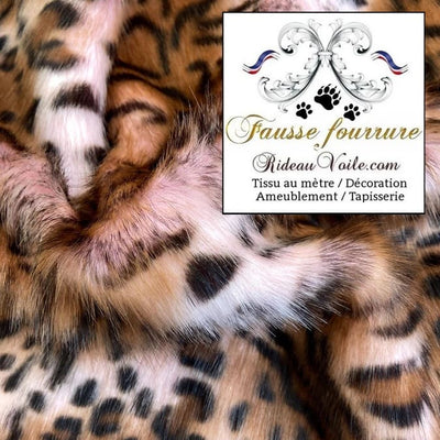 architecte d'intérieur agencement rénovation Boutique tissu fausse fourrure animal faux poils Léopard au mètre rideau Plaid