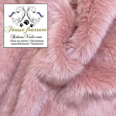 Architecte Décoration Fausse fourrure peau poils animal au mètre rideau Plaid rose a version ignifuge est disponible à partir de 10 mètres.
